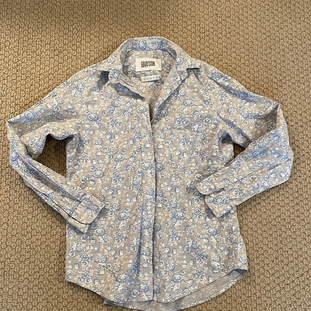 Grayson The Hero floral blouse Anthropologie size 1